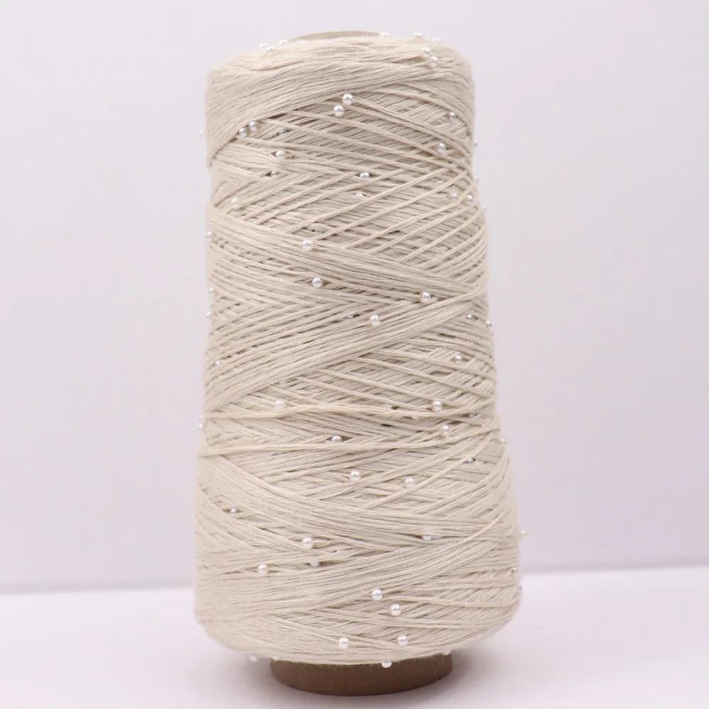 6 нитей мерсеризованного хлопка + жемчужная нить ручного плетения из чистого хлопка тонкая шерстяная нить для вязания крючком бисер своими руками ручного плетения
