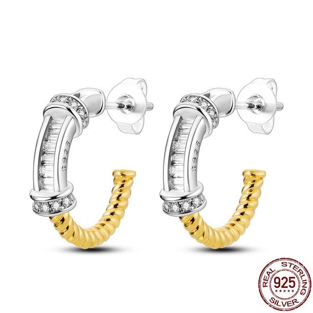 Серьги для женщин, серебро 925 пробы, серьги-кольца, стерлинговое серебро 925 пробы, оригинальный сертифицированный женский трендовый подарок