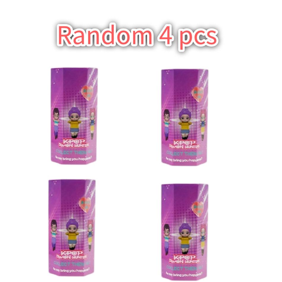 12 шт./стиль K-pop Охота на демонов Аниме Фигурки Случайная серия Blind Box Украшения ПВХ Модель Куклы Игрушка Для Детских Рождественских Подарков