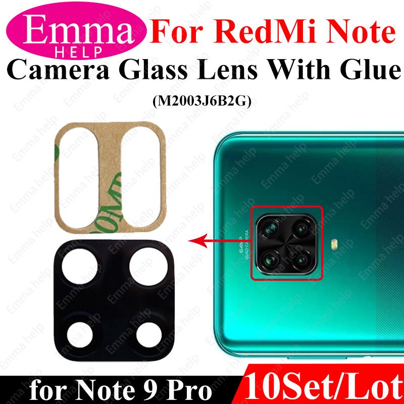10 шт. Линза Камеры Для Xiaomi Redmi Note 9 Pro Max 9s 8 8t 7 7Pro Note10 5G 10t Задняя Камера Стекло С Клеем Клейким
