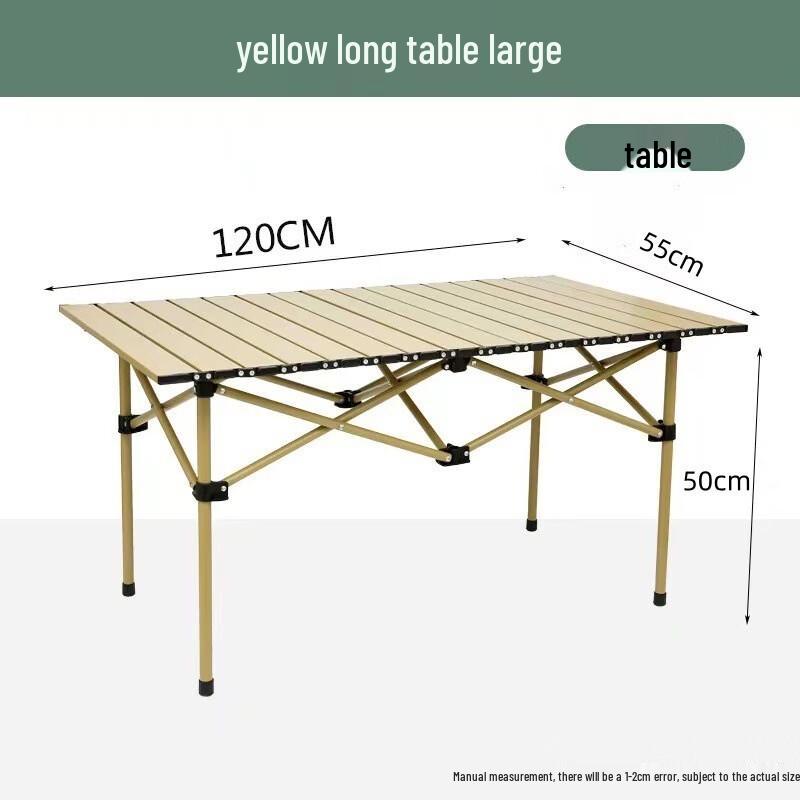ZISIZ Portable Outdoor Folding Roll-up Picnic Table