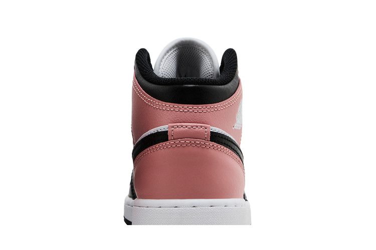 Kids' Sneakers Nike Jordan 1 Mid White Rust Pink Black (GS) White/Rust Pink/Black