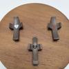 Wooden Cross-Shaped Ornament Comfort Support In Difficult Times Handcrafted Walnut Pocket Charm Figure