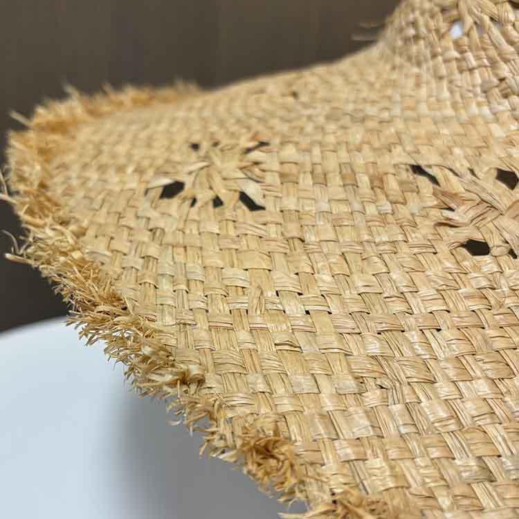 ins Hollow Lafite Straw Hat Women's Summer Big Brim Sunshade Sunscreen Hat Seaside Resort Beach Photo Sun Hat