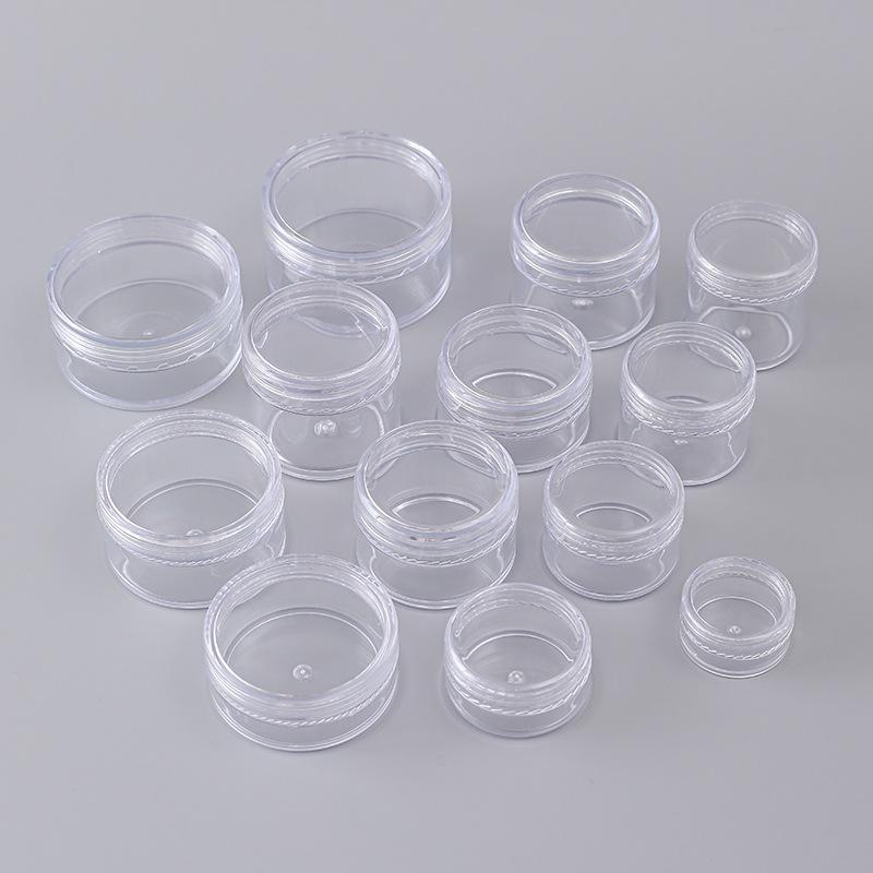 PS Прозрачный дорожный флакон для косметического крема - Портативный пластиковый круглый пробный контейнер