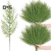 20 шт. искусственные сосновые ветки многоразовые искусственные зеленые листья для поделок поделок реквизит для фотографий домашнее рождественское украшение