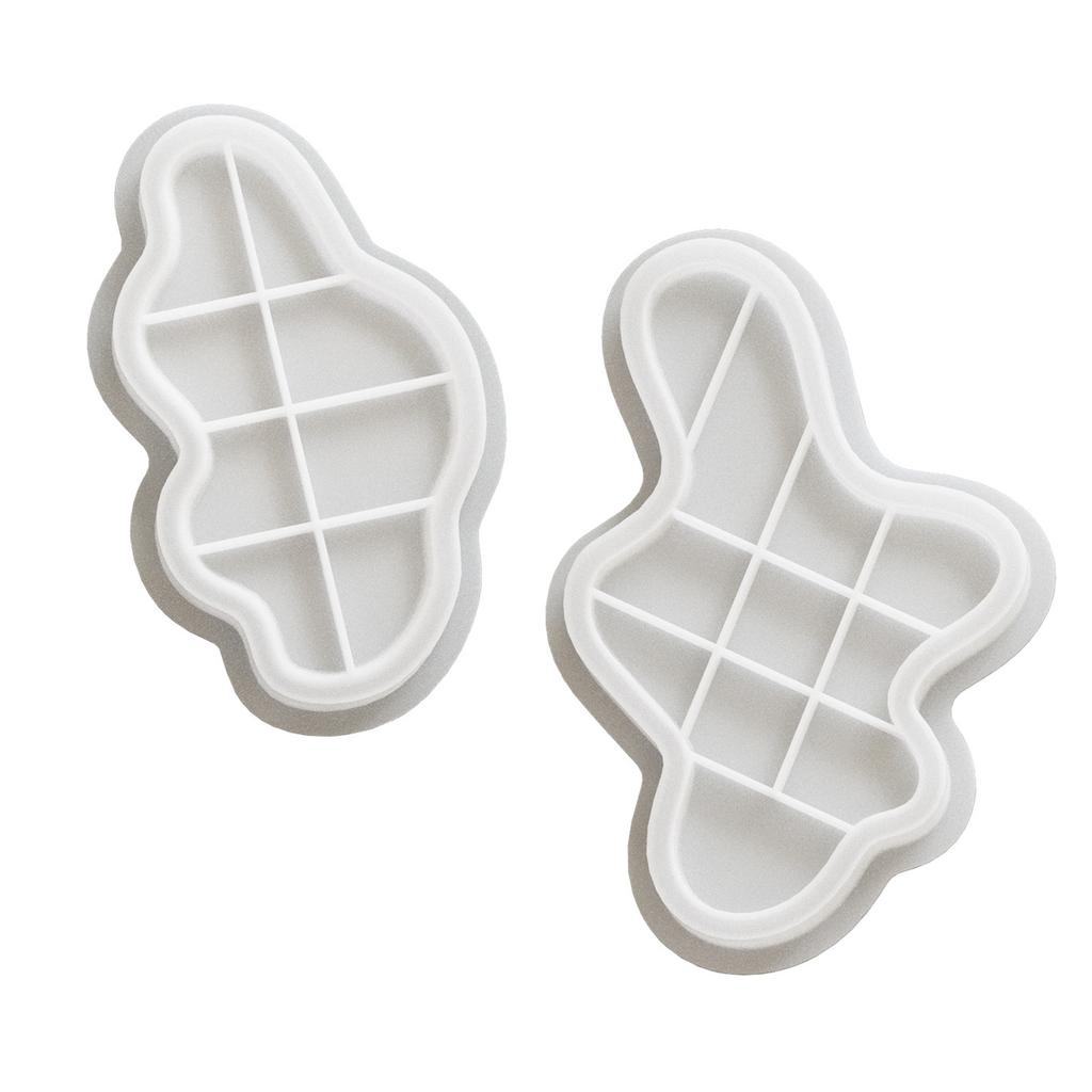 Многоцелевой большой овальный поднос из смолы, формы, прочный силиконовый домашний аксессуар, портативный для бетонных тарелок, товаров для рукоделия