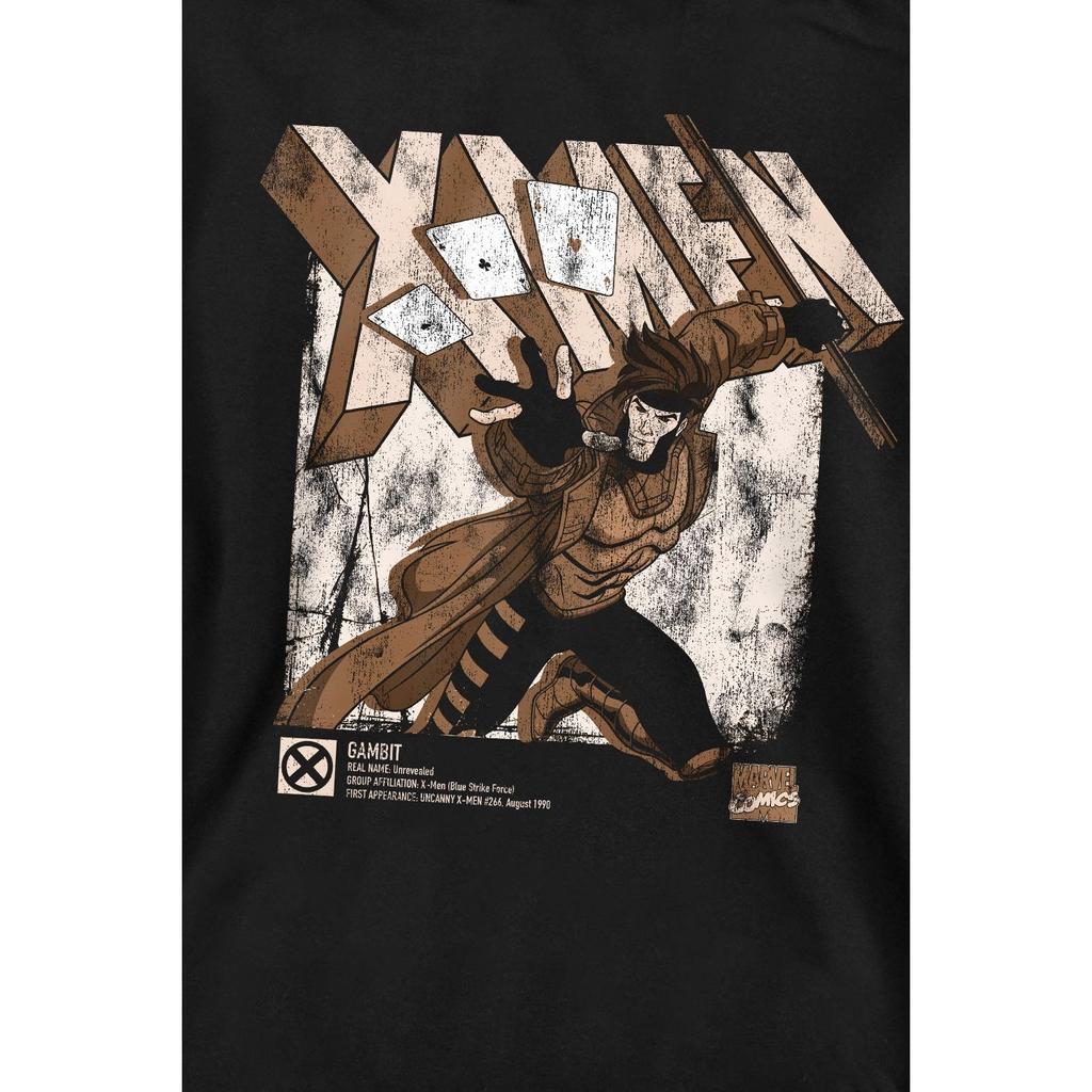 Marvel Унисекс Взрослый X-Men Гамбит Инфографика Толстовка