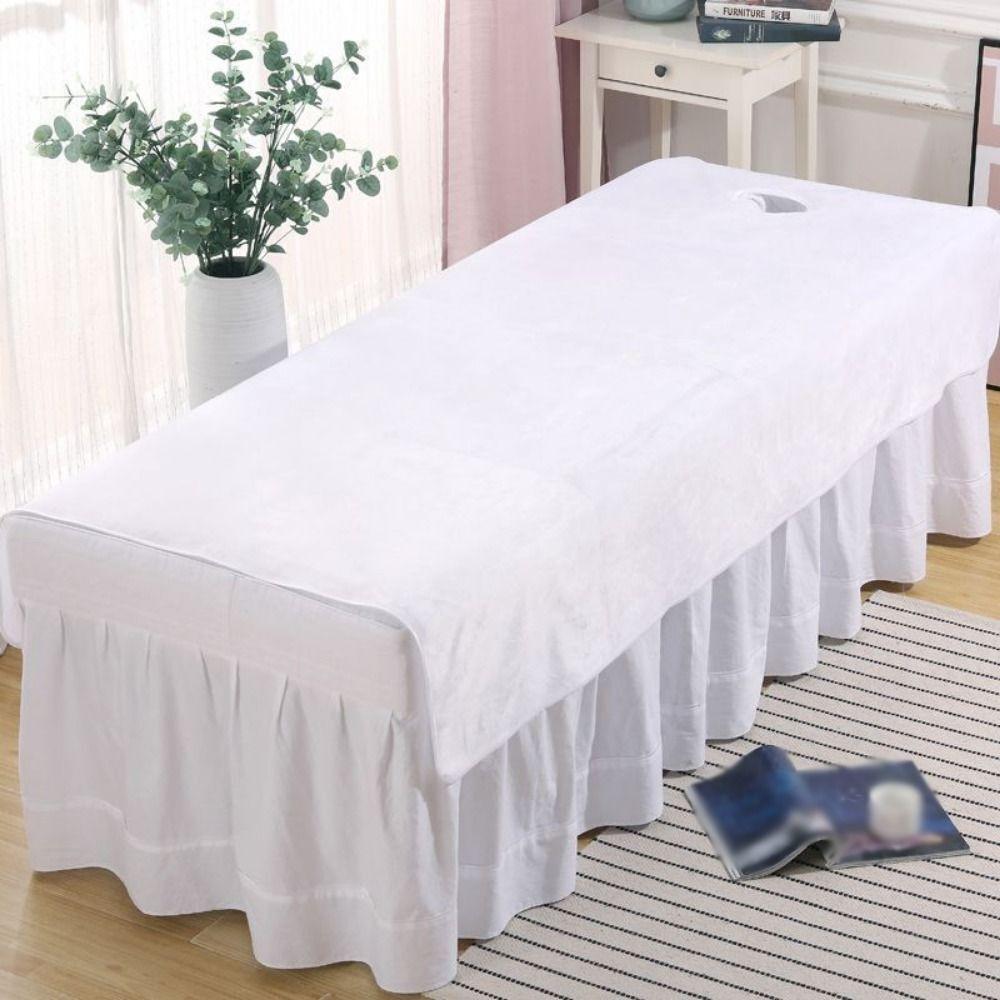 Comfortable SPA Bedspread with Face Hole Soft Beauty Massage Table Cover  Beauty Salon  Accessories
