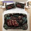 Комплект пододеяльника с принтом Resident Evil и наволочкой, украшение для спальни, повседневное постельное белье - kwq365