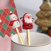 6Pcs/Set Stainless Steel Spoon Fork Set Santa Claus Snowman Deer Christmas Tree Hat Decor Tableware Holiday Party Supply