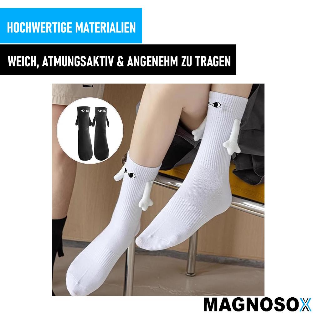 MAGNOSOX 2 пары магнитных носков с руками, носки «рука в руке» для пар