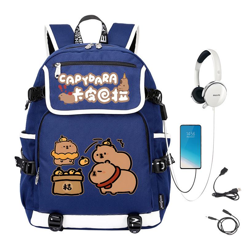 School Bag Trend Large Capacity Cute Junior High School Students Durable Lightweight Backpack Men And Women