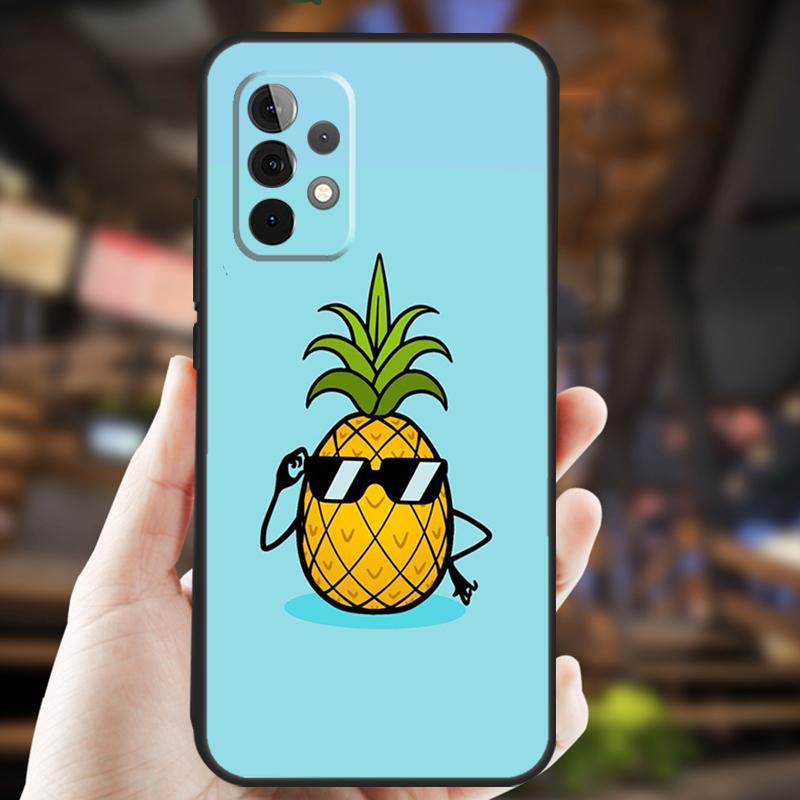 Tropical Pineapple Case For Samsung Galaxy A34 A06 A05 A32 A16 A55 A36 A26 A54 A14 A22 A52 A35 A15 A53 A13 A56