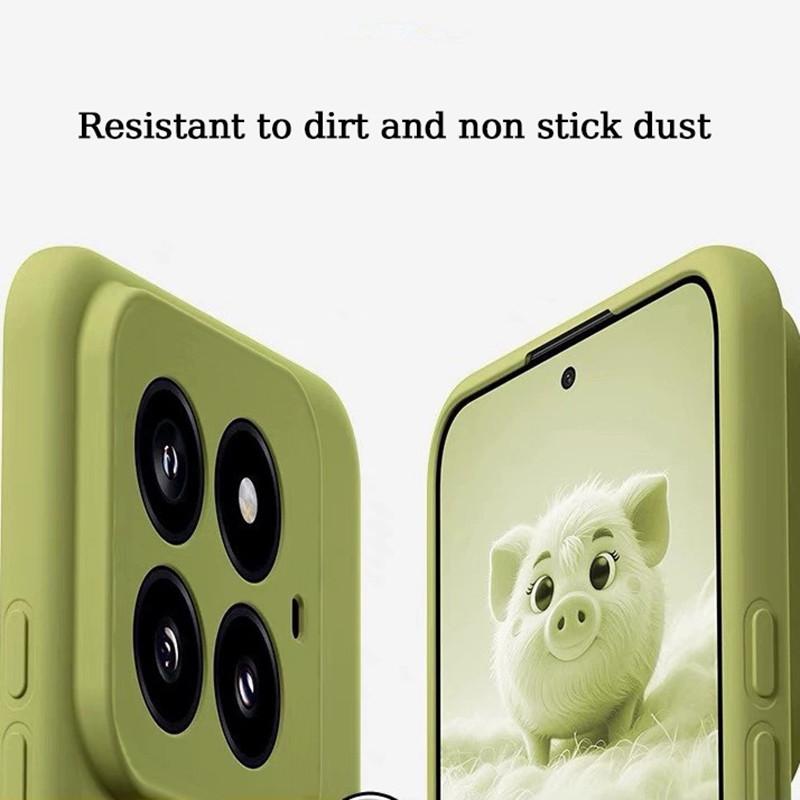 Оригинальный жидкий силиконовый чехол для телефона Xiaomi 15 Pro 14 13 Ultra Pro противоударный фланелевая подкладка защитный чехол мягкий чехол