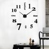 Oversized Creative Diy Wall Clock 3D Mirror Wall Clock Mute Clock Wall Decoration