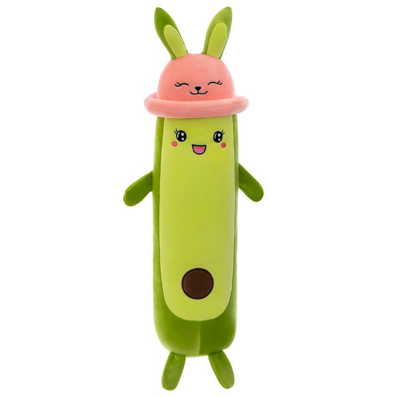 Green Avocado Plush Toy Delightful Expression Soft Cotton Material