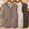 Sherpa Fleece Vest for Women Warm Sleeveless Jacket Cozy Zip Up Coat with Pockets Fall Winter Outerwear
