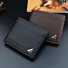 Men Short Wallet Artificial Leather Business Card Holder Purse Vintage Brand Design Bifold Wallets