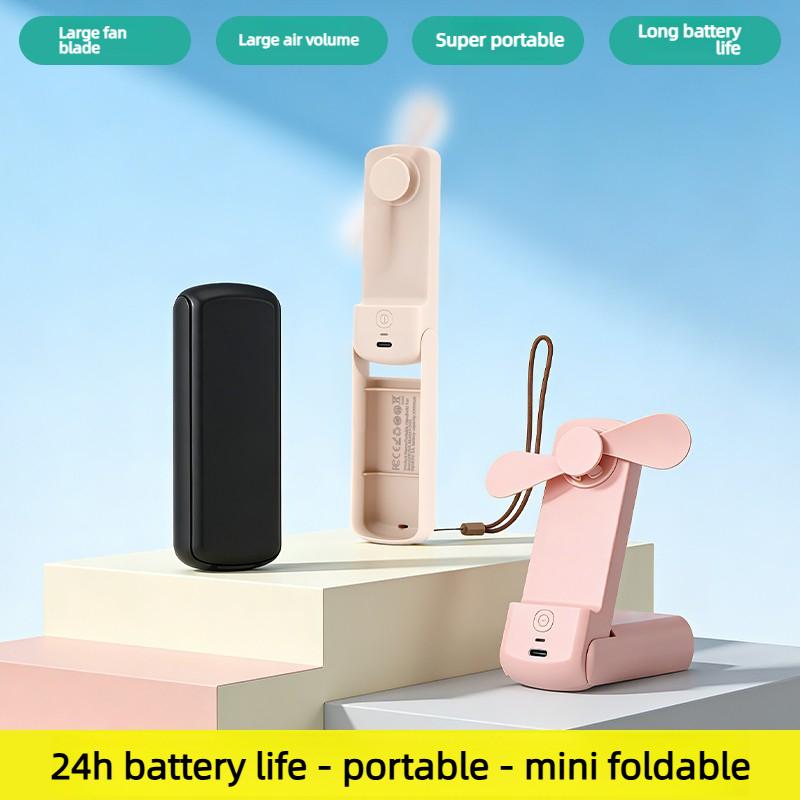 Hot Selling Multifunctional USB Mini Fan with Power Bank Flashlight Handheld Rechargeable Portable 3 in 1 Fan