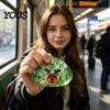 Снимающие стресс ручные игрушки Рождественская булочка Набор для сжатия для снятия напряжения, Мягкая ТПР Сенсорные фиджеты Веселые настольные украшения с цветными блестками Санта-Клаус
