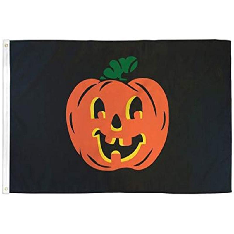 Halloween Pumpkin Flag 3x5ft Poly