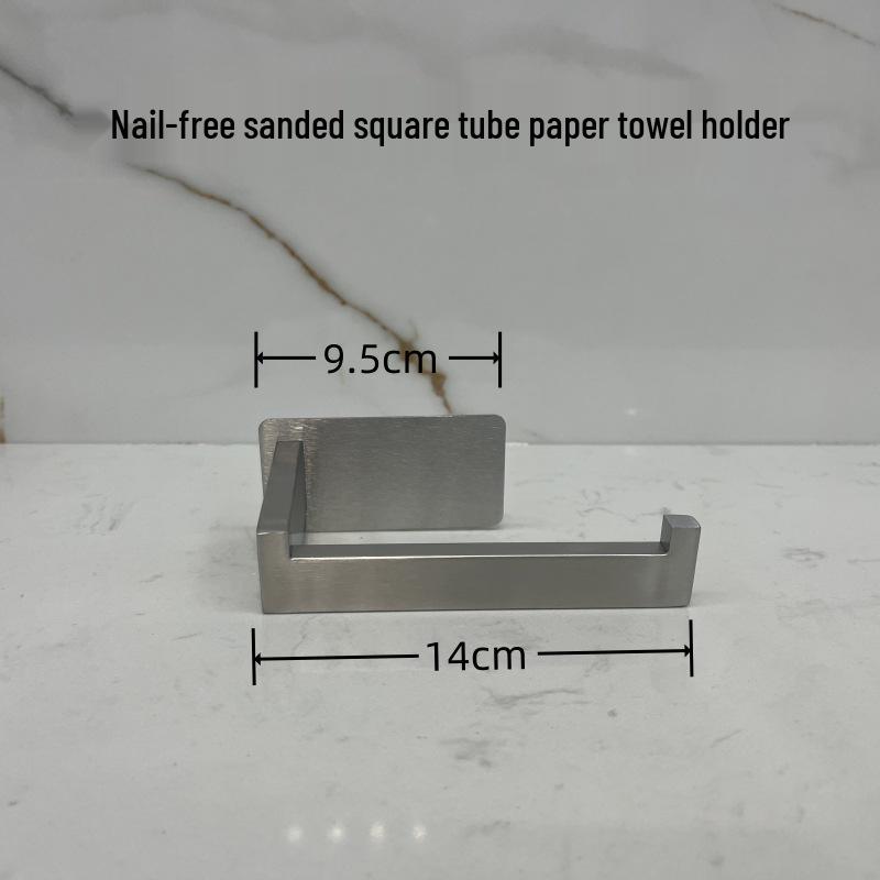 Держатель для полотенец и туалетной бумаги из нержавеющей стали, настенный, без сверления