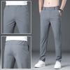 Летние тонкие быстросохнущие прямые повседневные брюки Ice Oxygen Bar, мужские брюки, новый стиль