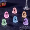 10/20/50Pcs Luminous Ghost Figures Glowing At Night Action Figure Mini Micro Landscape Miniatures Halloween Decoration Gifts
