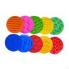 10 Pieces Sensory Discs Mat Circles Portable Small Mats Pads for Children