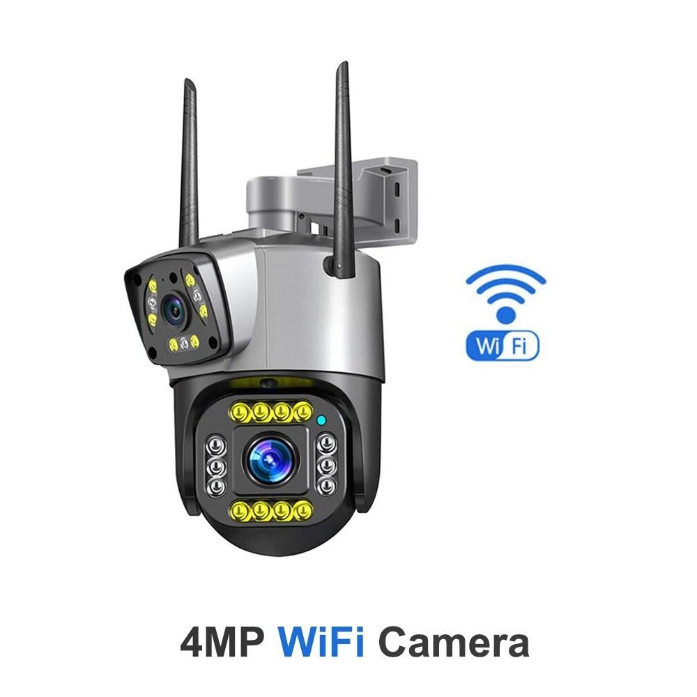 4G/WiFi Network Camera, HD Wireless Surveillance Camera, Outdoor Smart Night Vision Digital Zoom CCTV Camera