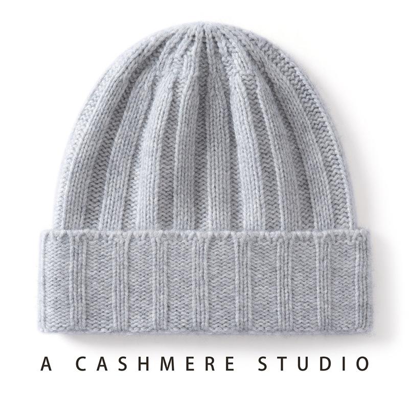 New autumn and winter cashmere thermal hat men's and women's children's versatile knitted hat outdoor riding hat cold hat headgear