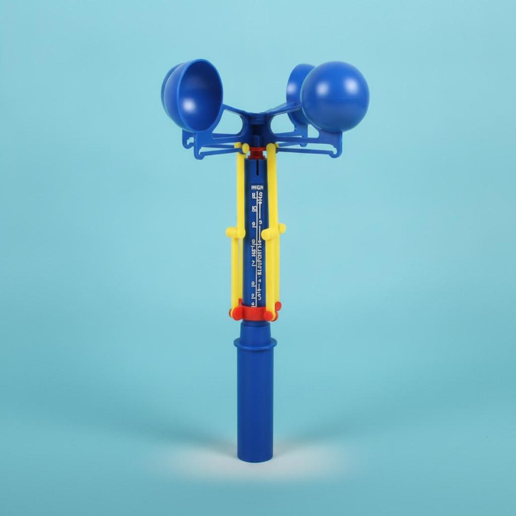 Handheld Anemometer Analog Wind Meter with Handle Educational for Students, Kids