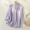 Сращивание легкой и дышащей рубашки Летняя новая женская летняя свежая и легкая рубашка