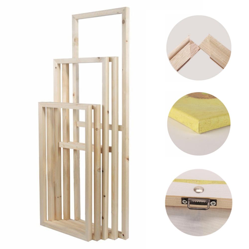 Wall Art Modern Wooden Natural Picture Wood Frame Solid Wood Frame Canvas Oil Painting Photo Frame