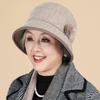 Hat Winter New Casual Street Fashion Retro Middle and Old Ladies Basin Hat, Trendy Versatile Wool Hat