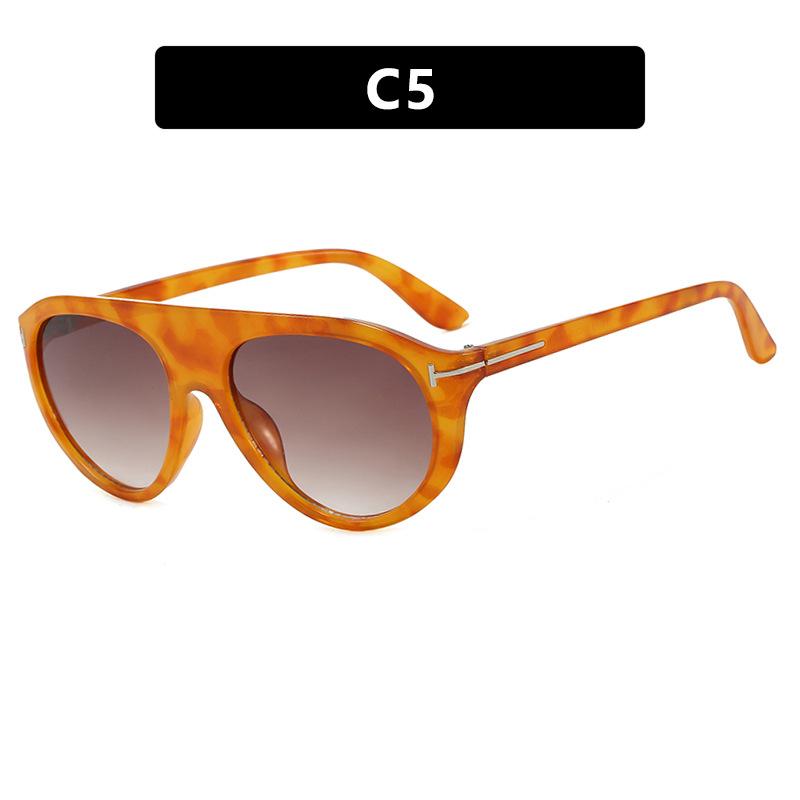 Retro T-shaped toad sunglasses new ins fashion sunglasses trendy street sunglasses concave women