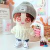 Niannyyhouse Doll Clothes 20cm Dress Up Hat + Sweater + Shorts 3-Piece Set Twisted Sweater for Stuffed Animals Cotton Doll Clothes Doll Baby Clothes
