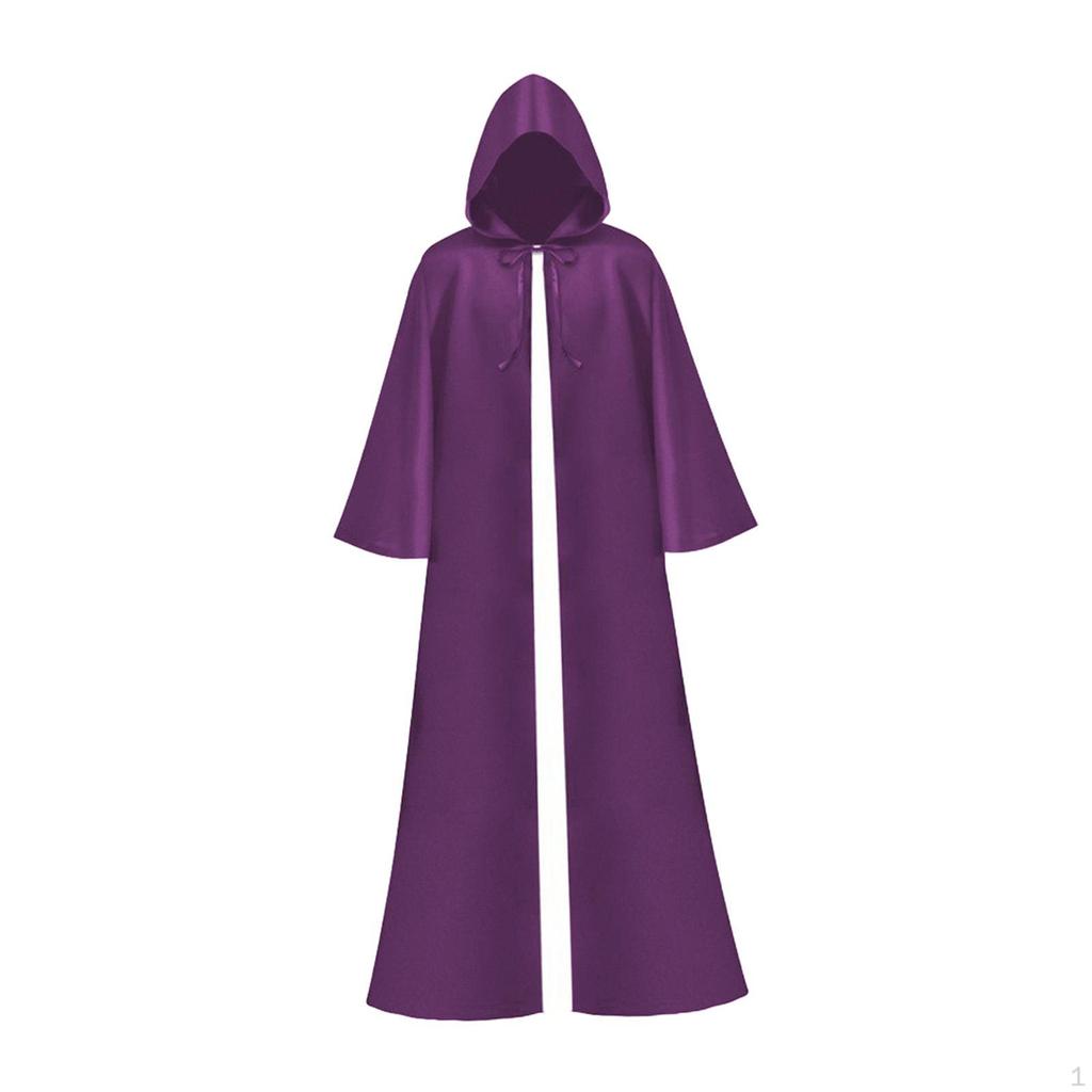 Хэллоуин Плащ Маскарад Одевание Дьявольский Наряд Длинный Плащ Смерть Мантия Косплей для