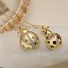 Легкие ожерелья золотого цвета Элегантный кулон в виде божьей коровки Новые ожерелья с кулоном в виде божьей коровки Женщины