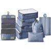 8PCS Travel Organizer Bags Accessories Luggage Suitcase Organizer Wash Bag Clothes Organizer Pouch