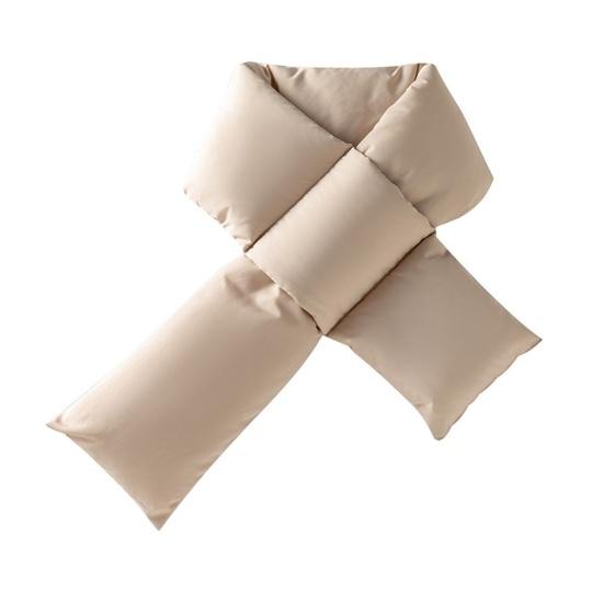 Пуховый шарф Легкий Теплый Зимний Дизайн Крест Однотонный Шарф Дожде- Снегозащитный