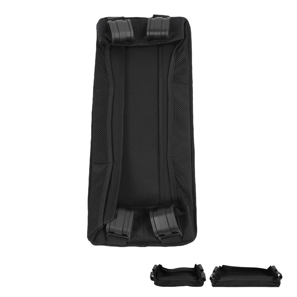 Поднос для перекуса на коляску, очень прочное основание, непротекающий, крепление для подноса на коляску с боковыми сетчатыми карманами