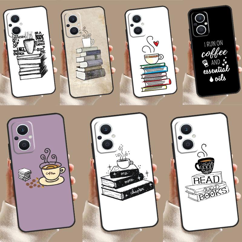 Чехол 'Книги и Кофе' для OPPO Reno 7 8 Lite 6 5 4 11F 10 Pro 8T 5Z 4Z OPPO Find X6 Pro X2 Neo X3 X5 Lite