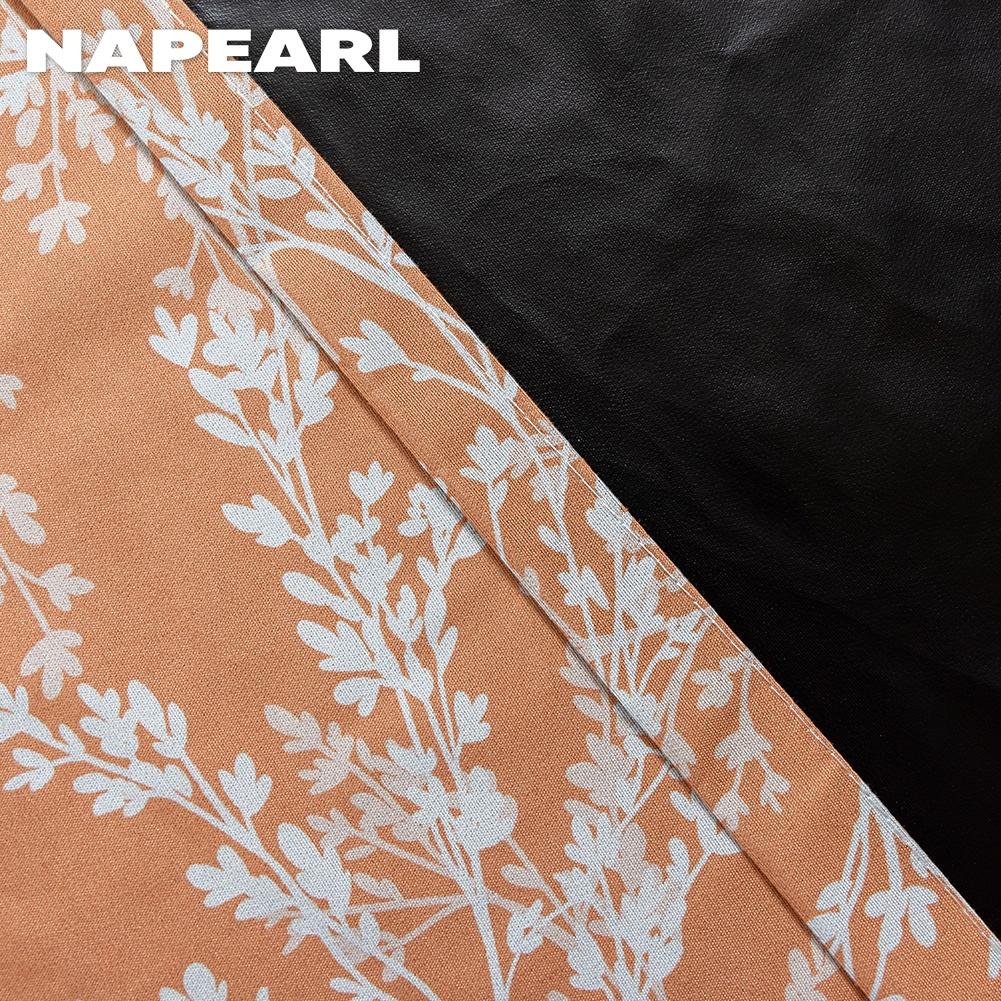 1 шт. NAPEARL Юбка для духовки с принтом апельсиновой ветки и листа, Декоративная шторка на дверь духовки с кисточкой по краю в виде листа лотоса для кухни, домашнего декора