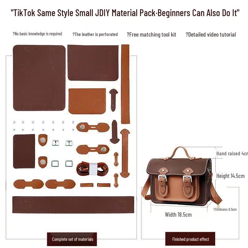 Набор для маленькой сумки кроссбоди Кембридж ручной работы: В комплекте вязальная спица, нитки и инструкция