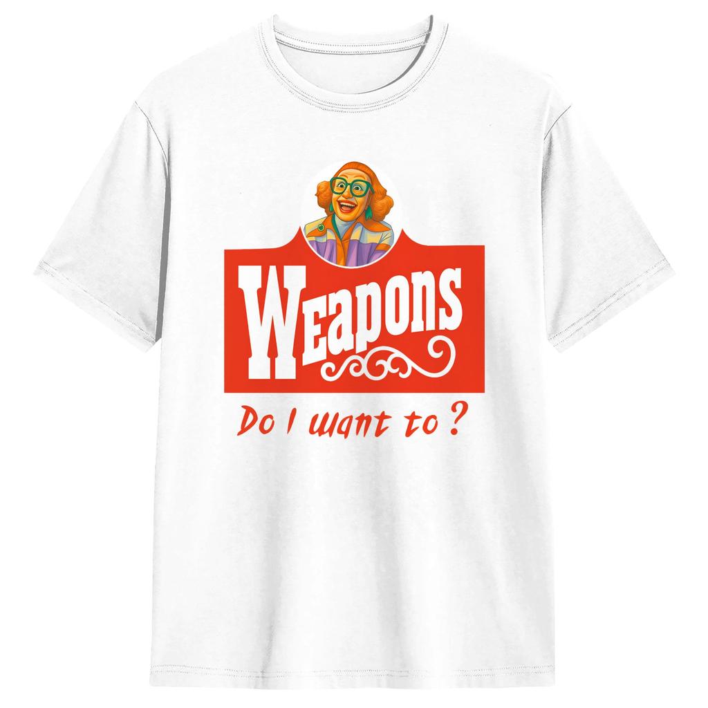 Weapons Horror Movie Marcus Miller Unisex T Shirt Unique Tee Shirt Short Sleeve Round Neck TShirts Cotton XL XL Clothes