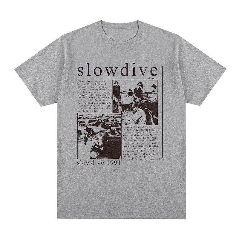 Slowdive Alison 1991 Винтажная футболка Тур 90-х Классический Хлопок Мужская Футболка Новая Футболка Женские Топы Унисекс