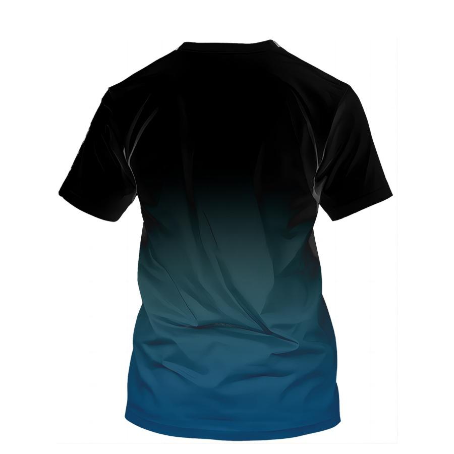 Футболки с буквенным узором, футболка с градиентным 3D принтом, модные топы с круглым вырезом и короткими рукавами, летние дышащие мужские футболки, мужская одежда с героями мультфильмов