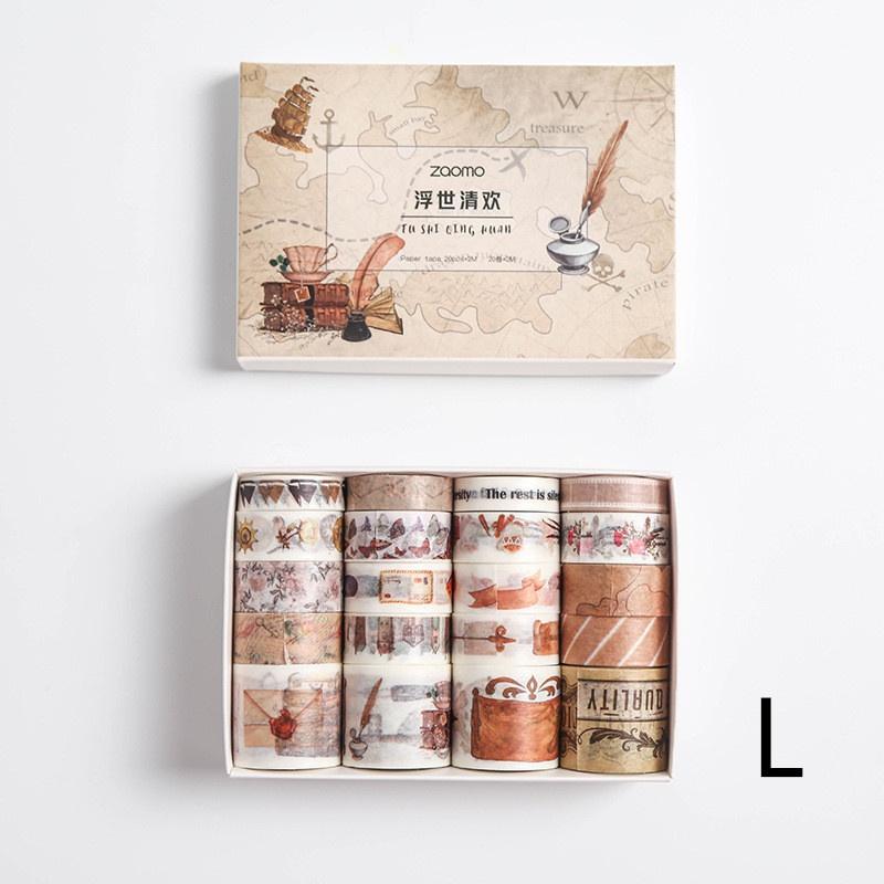 20 шт./компл. клейкие ленты наклейки декоративные канцелярские ленты васи лента бумага DIY планировщик малярная лента